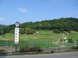  千提寺口バス停辺りの風景