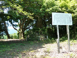 一条兼定仮寓の地跡